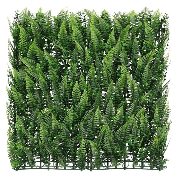 20"x20" Faux Privacy Fence Screen Artificial Boxwood Panels Topiary Hedge Plants for Indoor Outdoor Decoration, #10 Mixed Leaves, 1 Pack