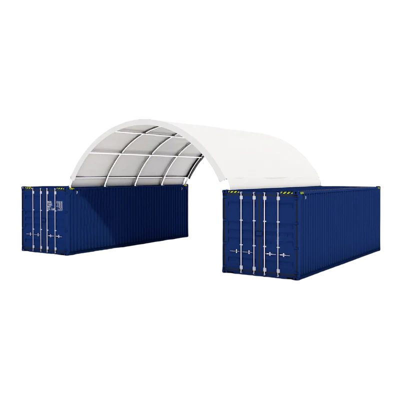 20'x20' Shipping Container Canopy Shelter | Weather-resistant outdoor ...