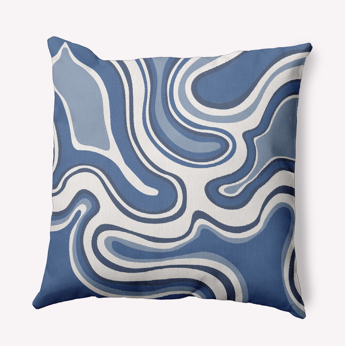 20"x20" Simply Daisy Agate Poly Accent Pillow, Blue Qty 1