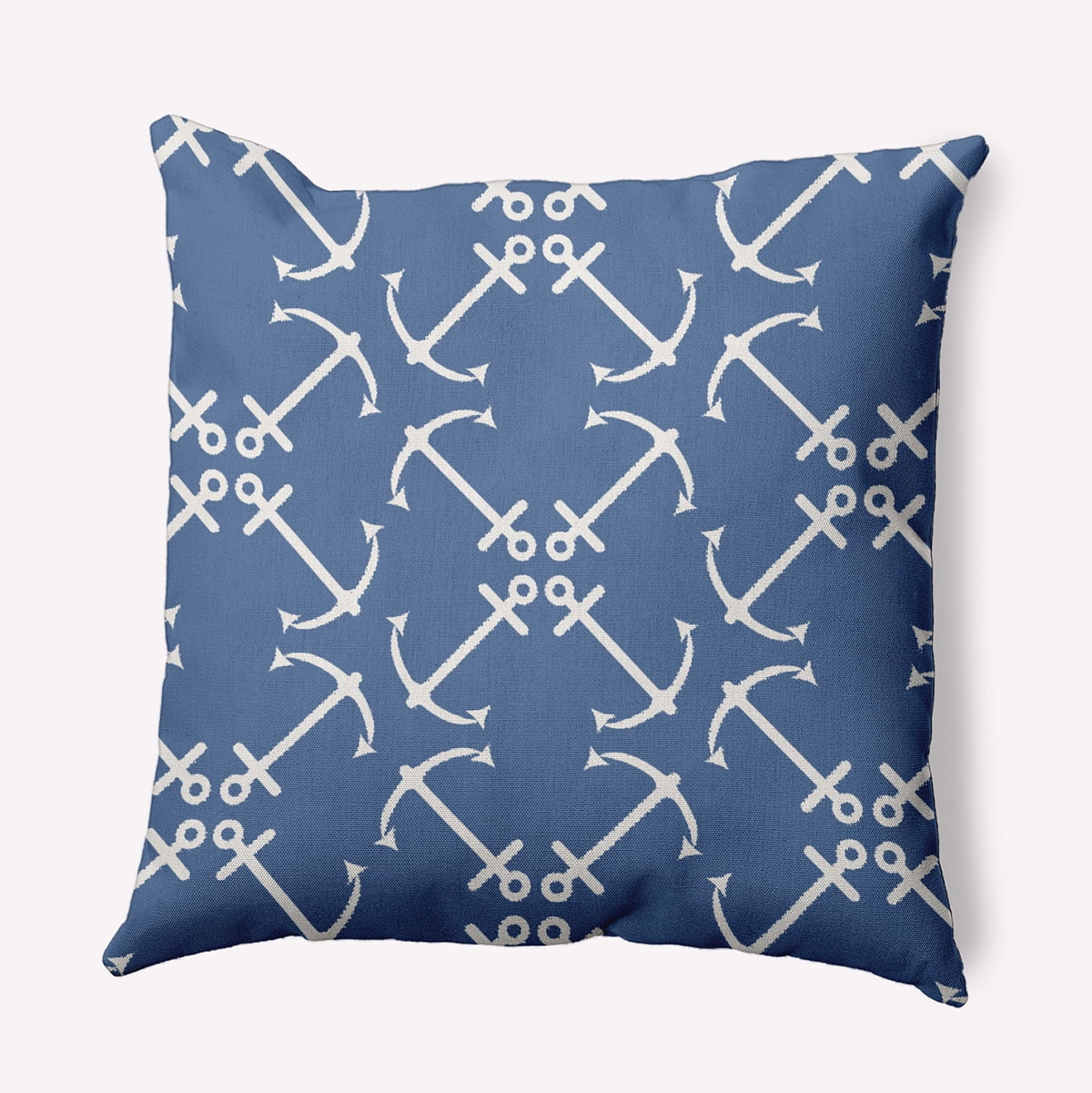 20"x20" Simply Daisy Anchors Up Poly Accent Pillow, Blue Qty 1