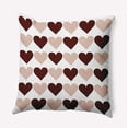 thumbnail image 1 of 20"x20" Simply Daisy Valentines Alternating Hearts Poly Accent Pillow, Magenta Qty 1, 1 of 5
