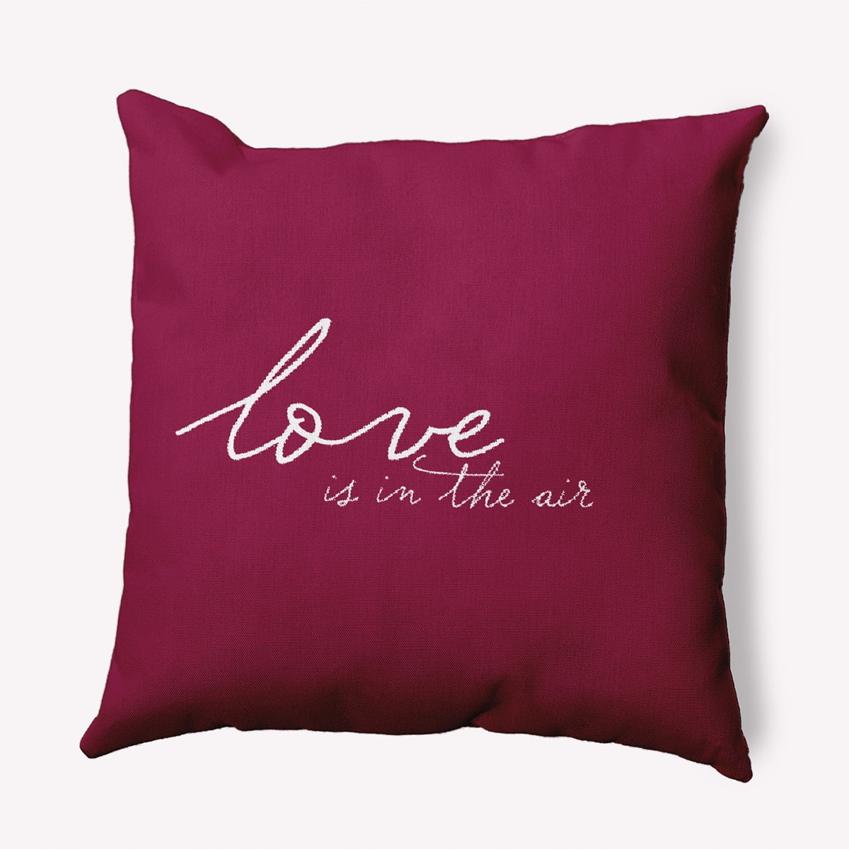 20"x20" Simply Daisy Valentines Love in the Air Poly Accent Pillow, Magenta Qty 1