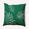 thumbnail image 1 of 20"x20" Square Simply Daisy Fern Leaves Poly Indoor/Outdoor Pillow, Meadow Green Qty 1, 1 of 5