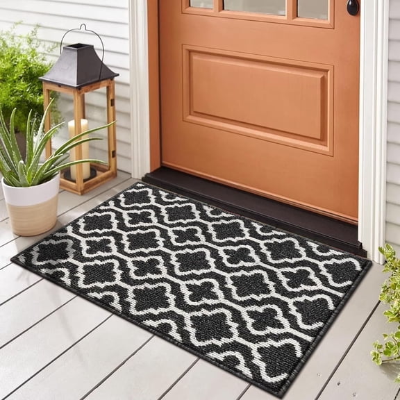 Door Mat, Yamaziot 24"x36" Doormat Welcome Mat, Front Door Mat Outside Inside, Non Slip Absorbent Dirt Trapper Outdoor Porch Decor Door Rug Entrance Rug