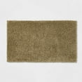 thumbnail image 1 of 20"x34" Antimicrobial Bath Rug Olive Green - Machine Washable, Latex Backed, Tufted Polyester, 1 of 4