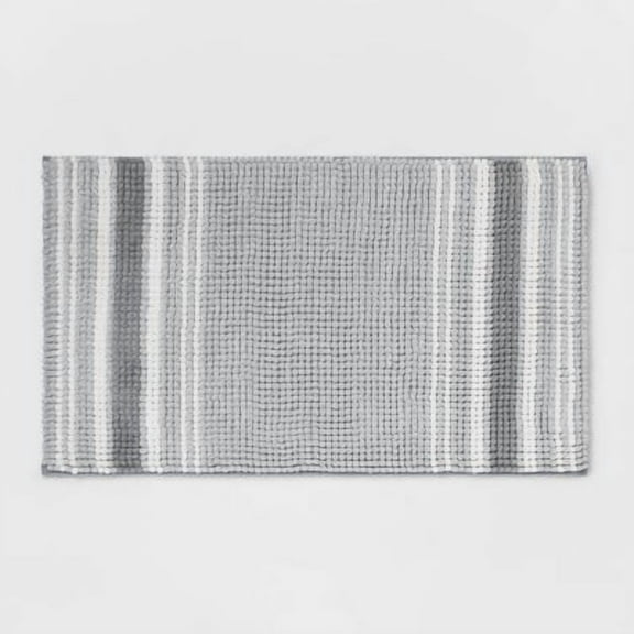 20"x34" Low Chenille Memory Foam Bath Rug