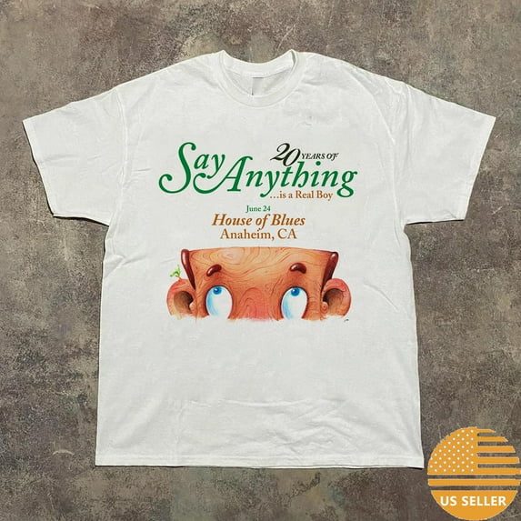 20 years of Say Anything Is A Real Boy T Shirt Full Size S-4XL