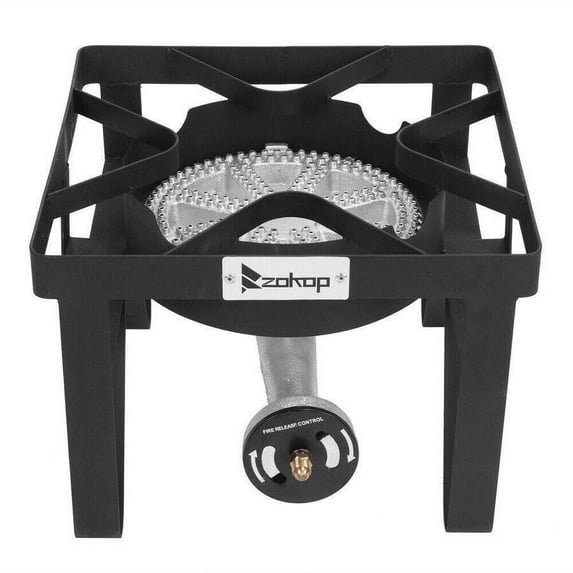 Single Burner Liquid Propane Camp Stove for Outdoor Cooking, 200,000 BTU