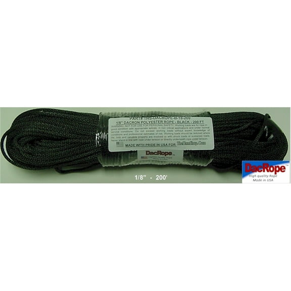 200' - 1/8" Ham Radio Antenna Support Rope - First Quality Polester Rope for, DIPOLE, Long Wire and other Antennas