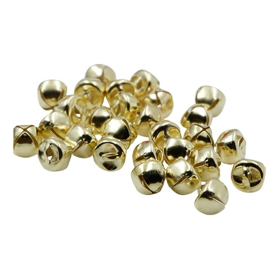 200/100 Count Metal Craft Bells, Small Metal Jingle Bells, Christmas Ornaments Wreath Party Holiday Home Wedding Decoration Gifts DIY Craft