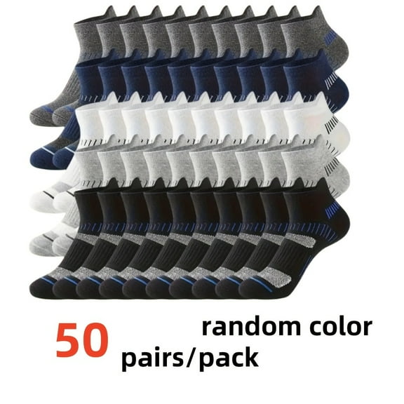 200/150/100/50 Pairs Of Socks Men's Tube Socks Summer Sports Socks Men's Socks