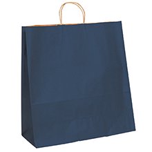 200-18 x 7 x 18 3/4" Navy Tinted Shopping Bags