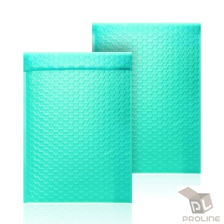 200 #2 7.25" x 12" Teal Poly Bubble Padded Shipping Mailers