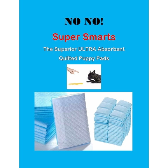 200 23x24 Super Absorbent NO NO Smart Puppy Pee Pads Quilted Scented Last Hours
