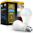 thumbnail image 1 of 200-250 Watt Equivalent LED Light Bulb, A21 Super Bright LED Light Bulbs 25W, High Output 2800 Lumens, E26 Daylight White 5000K for Home, Office, Store, Garage, Warehouse, Garden, 2-Pack, 1 of 1