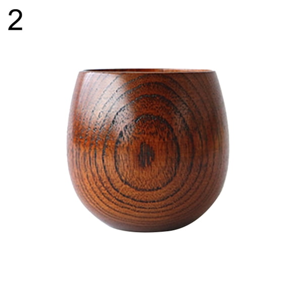 200-300ml Wooden Tea Cups Top Grade Natural Solid Wood Tea Cup Wooden Teacups Coffee Mug Wine Mug for drinking Tea Coffee Wine Beer Hot Drinks,Kitchen Bar Drinkware