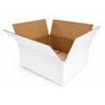 thumbnail image 1 of 200 4x4x4 White Cardboard Paper Boxes Stackable Mailing Packing Shipping Box Corrugated..., 1 of 2