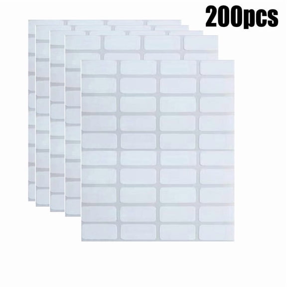 200/520/1000pcs Removable Labels Stickers, Diamond Painting Storage Containers Labels White Diamond Art Stickers Small Blank Name Number Painting Tag Mini Self Adhesive Rectangle Labels Writable