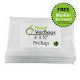 thumbnail image 1 of 200 6" x 10" Pint FoodVacBags Vacuum Sealer Bags - Compatible with Foodsaver - Embossed Commercial Grade - Sous Vide, Freezer Food Storage, BPA-Free, Heavy-Duty, Meal Prep, 1 of 8