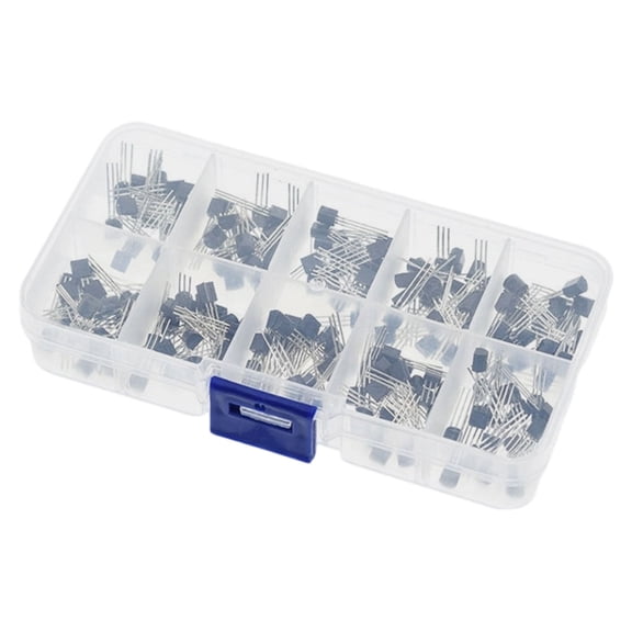 200/600/840Pieces TO 92 Transistor Assortment Kit With Organized Storage Case For Electronics Projects