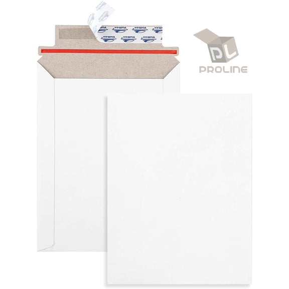 200 - 9 x 11.5 PROLINE RIGID PHOTO SHIPPING FLATS CARDBOARD ENVELOPE MAILERS