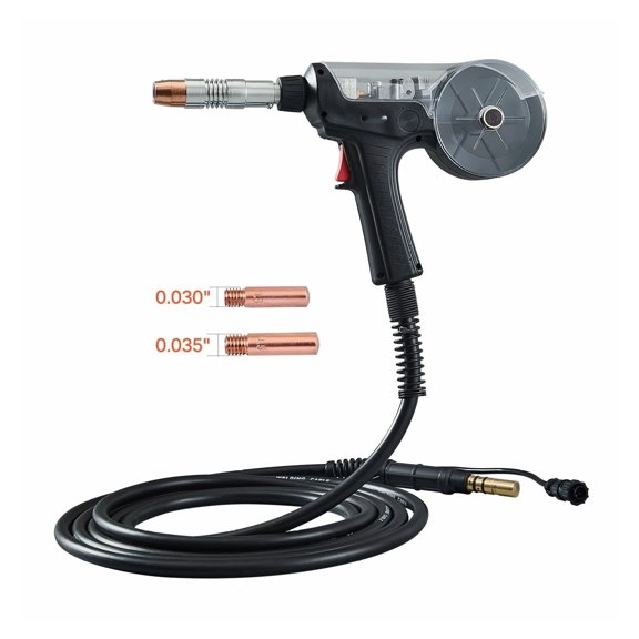 200 Amp Spool Gun for Hobart IronMan 240 Mig Welders - 20ft Cable, Flux Core/Solid/Aluminum Wire Compatible