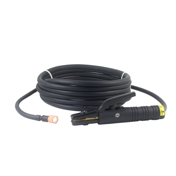 200 Amp Welding Electrode Holder Lead Assembly - Terminal Lug Connector - #2 AWG cable (15 FEET)