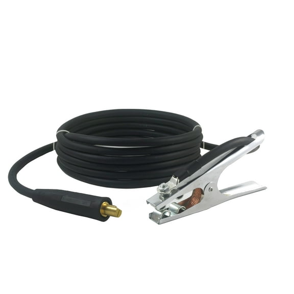 200 Amp Welding Ground Clamp Lead Assembly - LC40 Connector - #2 AWG cable (75 FEET)