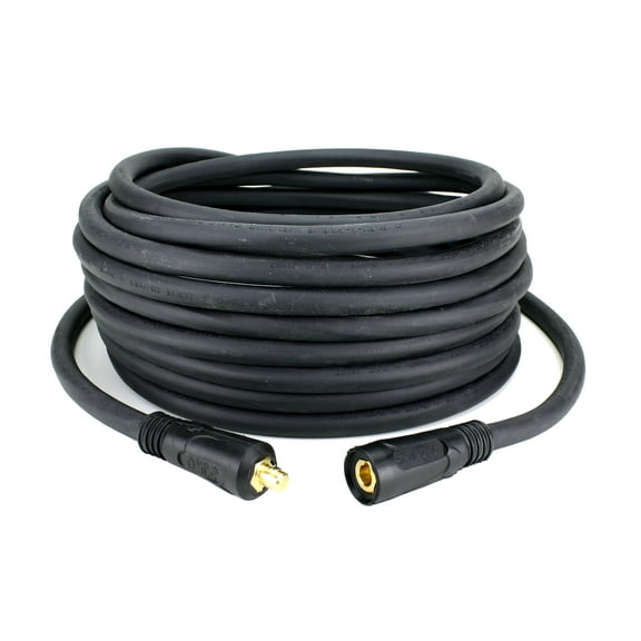 200 Amp Welding Lead Extension - Dinse 10-25 Male/Female Connectors - #2 AWG cable (15 FEET)