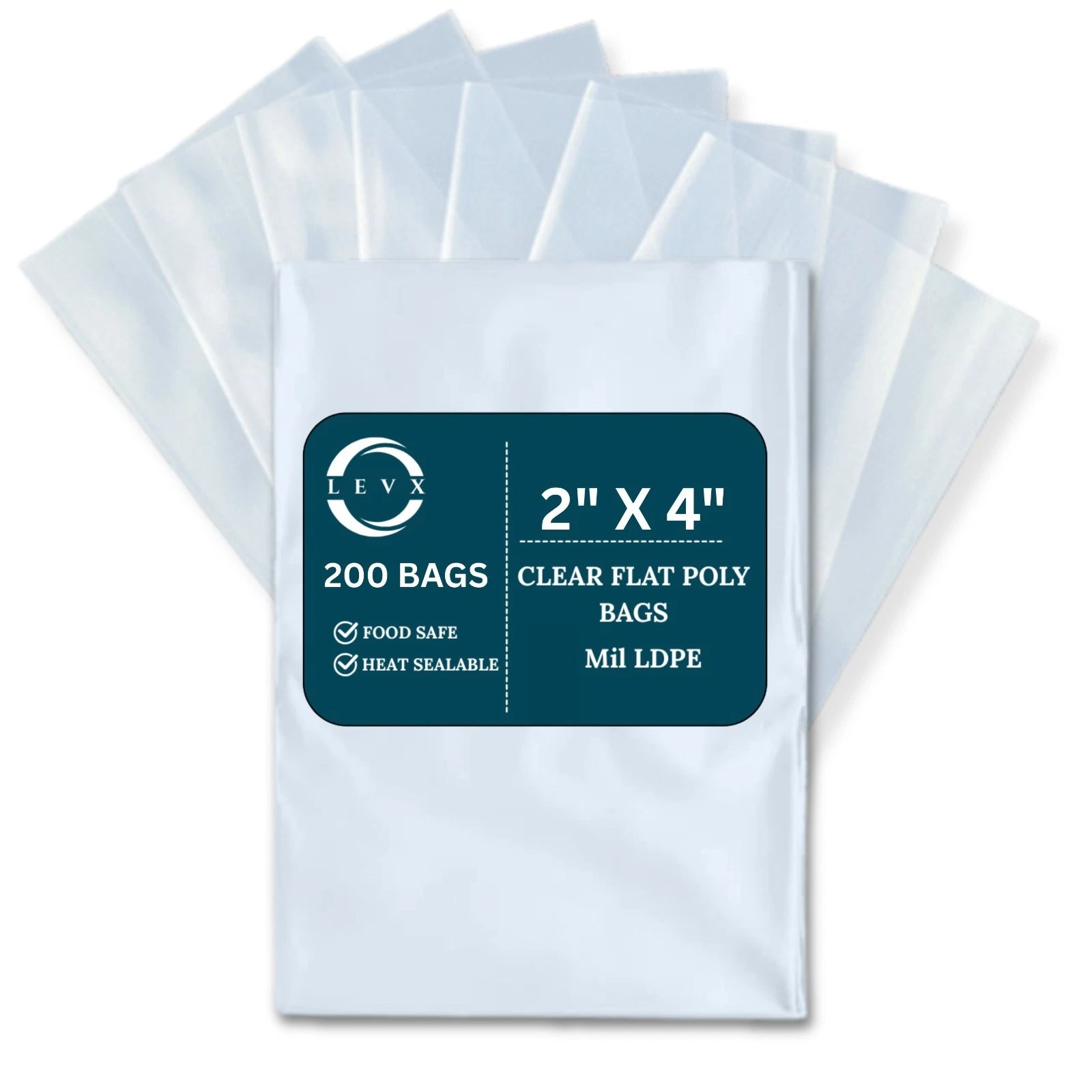ClearBags 4 X 8 Clear Flat Poly Bags | Great Treat Bag For Candy Or Cookies | High Tensile Strength | Durable 1.5mil Poly | Favor Bags For Weddings And Parties