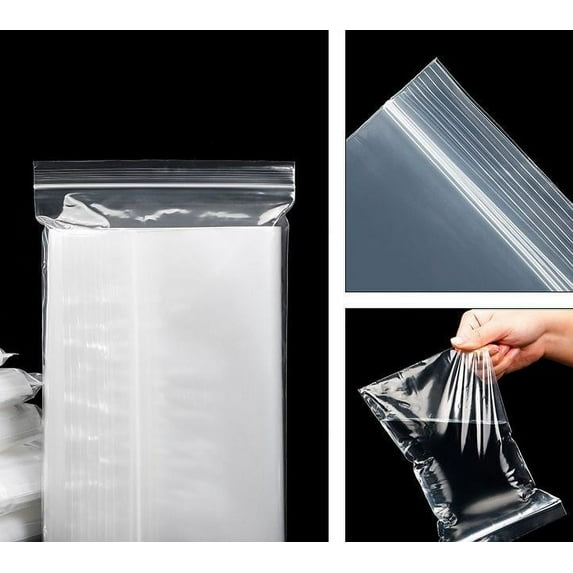 200 Bags of 1''x2'' 2 Mil Clear Plastic Reclosable Zip Poly Bags With Resealable Lock Seal Zipper Bag Wholesale