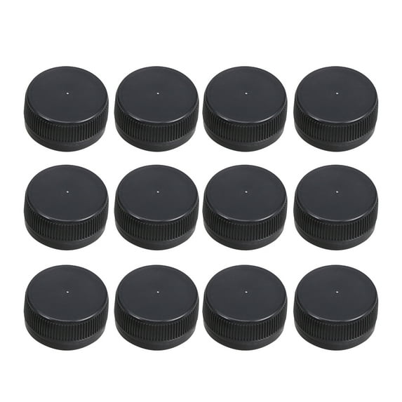 200 Black Plastic Bottle Caps for Crafts & Intelligence Development