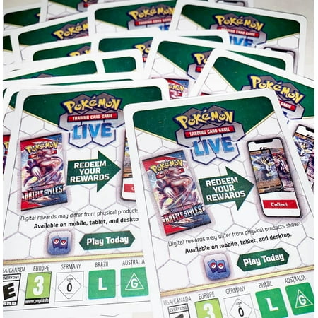 200 Booster Pack Code Pokemon Card Lot - Online Game PTCGO