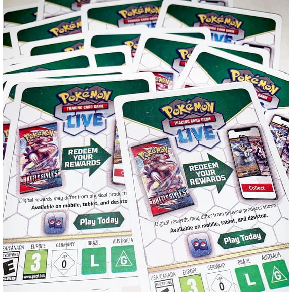 200 Booster Pack Code Pokemon Card Lot - Online Game PTCGO