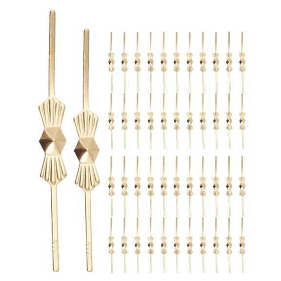 FONDOTIN 200Pcs Golden Metal Butterfly Clips for Fastening Crystals