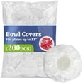 thumbnail image 1 of 200 Bowl Covers for Bread Proofing - Medium Plastic Wrap Food Sourdough Baking Rising Elastic Reusable Plate Covers Outdoor Food Fresh Keeping Bags Shower Cap Hair Deep Conditioning, 1 of 6