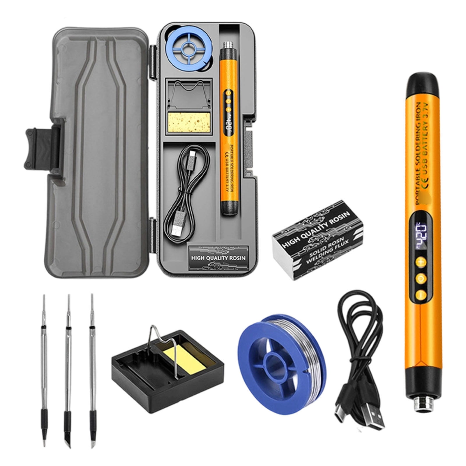 200°C - 450°C Adjustable Temperature Electric Soldering Iron Welding Solder Rework Station Repair Tool