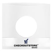 200 CheckOutStore Paper Record Sleeves With Hole for 7" Vinyl 45 RPM Records (Inner Sleeves)