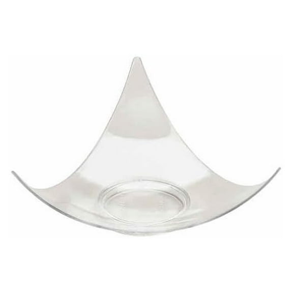 200 Clear Plastic Mini Triangle Dessert Plates 200 Shooting Star Mini Appetizer Plates Small Cocktail Party Plates Sushi pie Tasting Plates Sample Plates