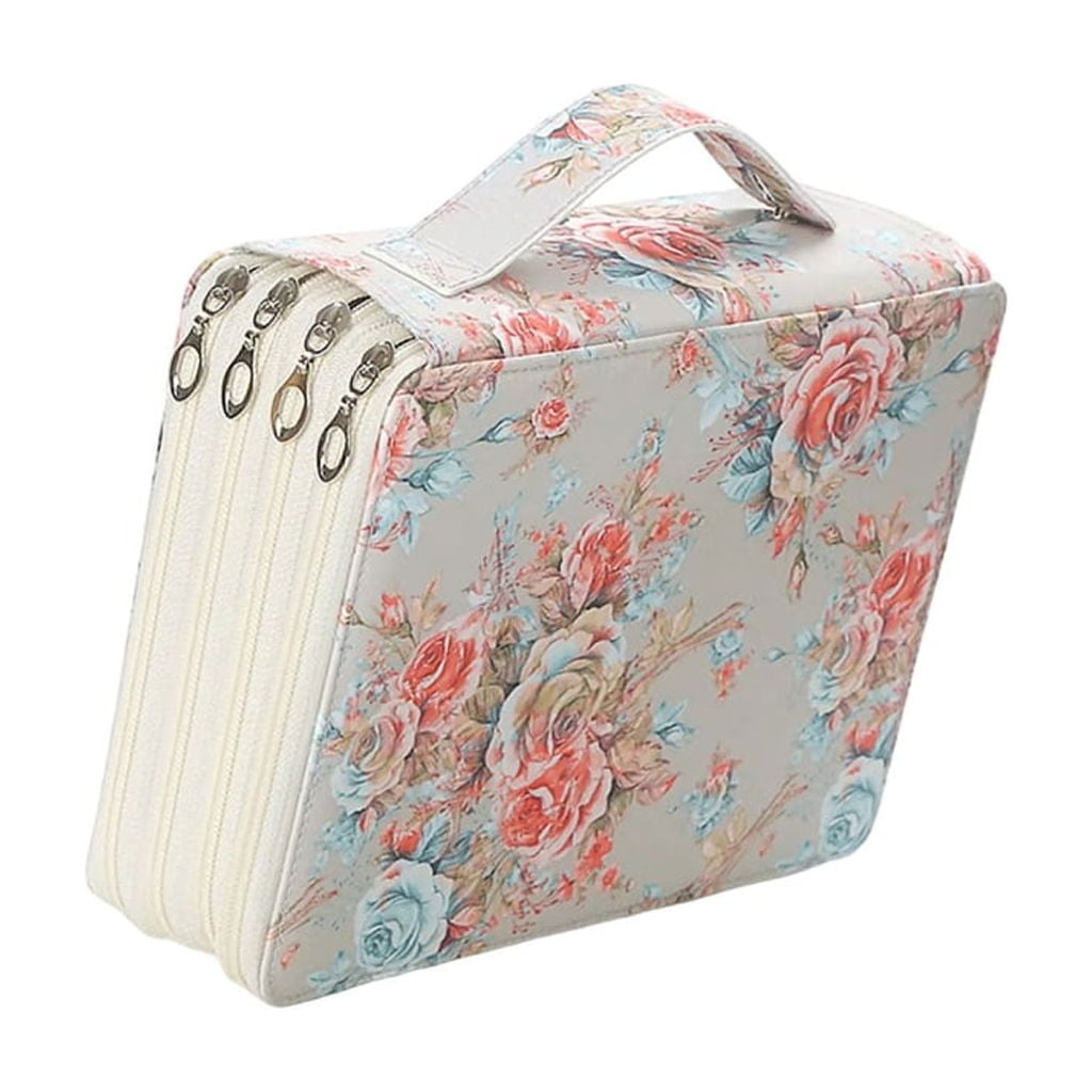 200 Compartments Zippered Pencil Organizers Bag, Multifunction Large Pencil Case