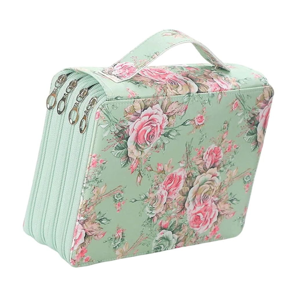 200 Compartments Zippered Pencil Organizers Bag, Multifunction Large Pencil Case