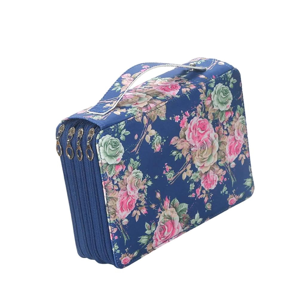 200 Compartments Zippered Pencil Organizers Bag, Multifunction Large Pencil Case