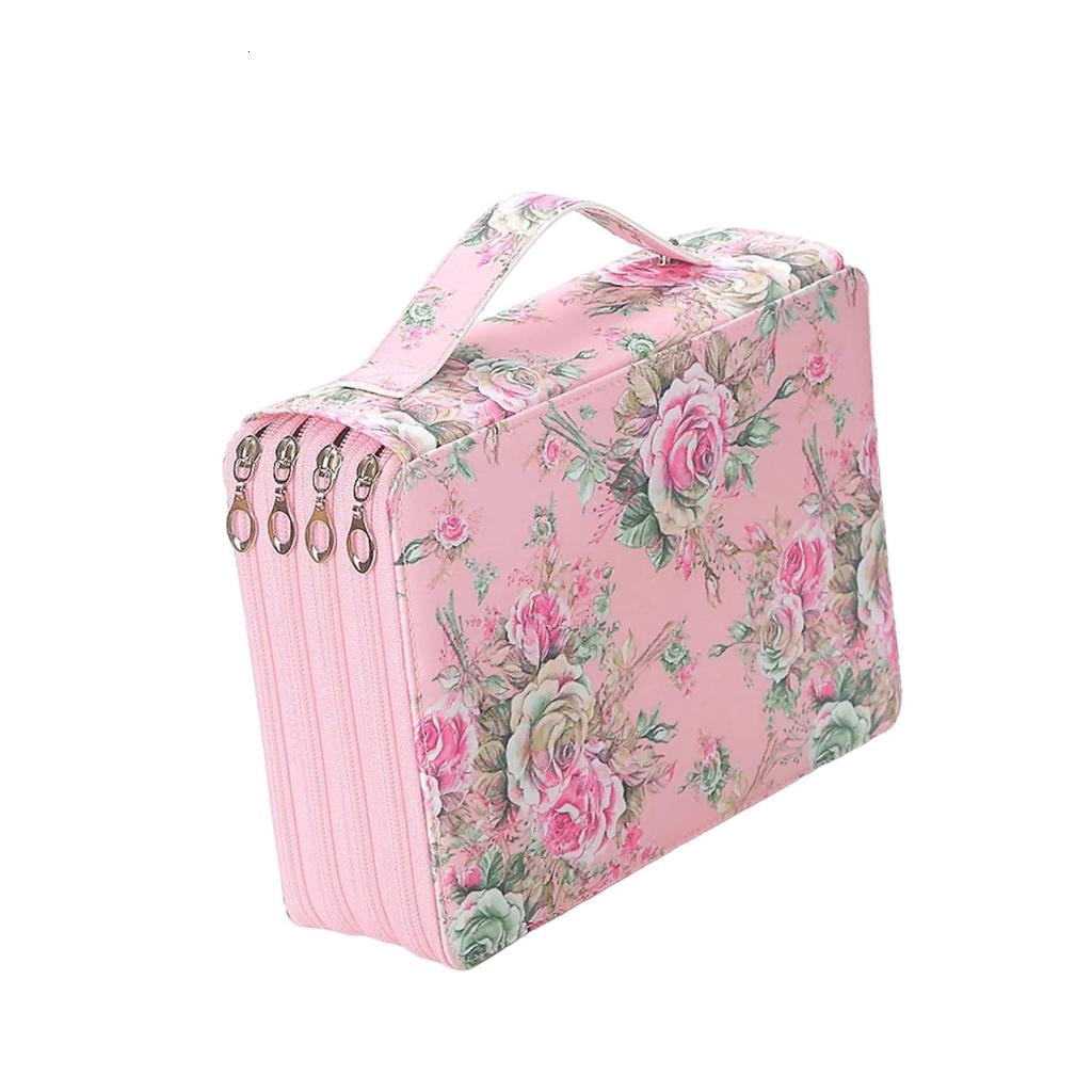 200 Compartments Zippered Pencil Organizers Bag, Multifunction Large Pencil Case