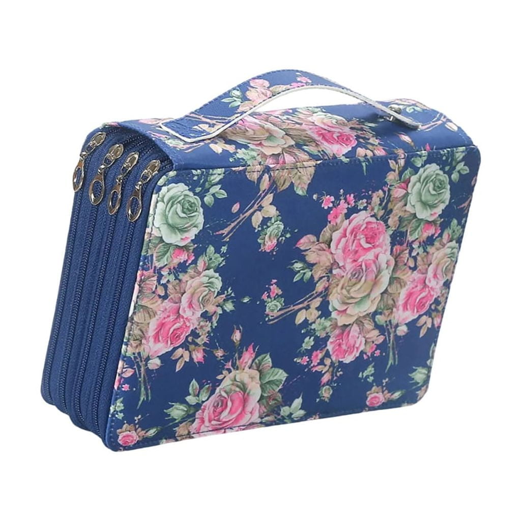 200 Compartments Zippered Pencil Organizers Bag, Multifunction Large Pencil Case