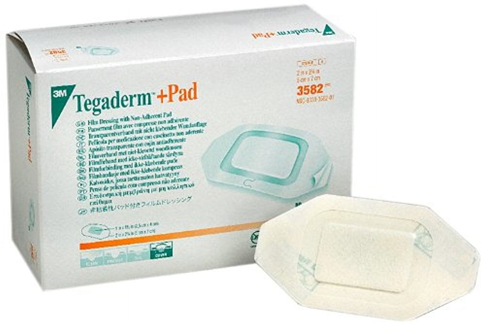 200-Count 3M 3582 Tegaderm+Pad Transparent Film Dressings 2 in. x 2-¾ in. (Case of 200)