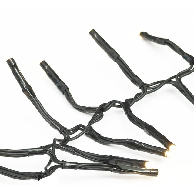 200Count 8Function Warm White LED Micro Garland Christmas Lights on