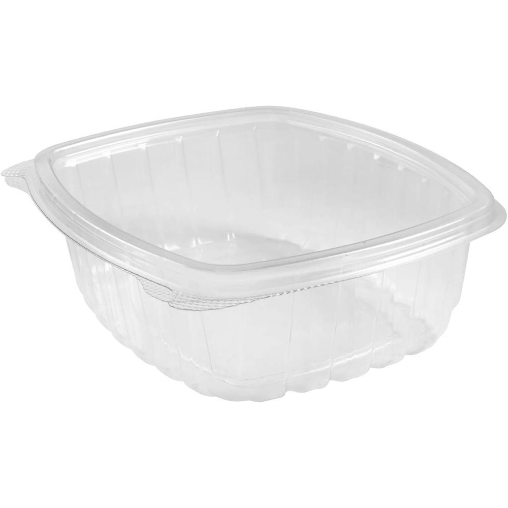 200 Count Clear PET Hinged Deli Take Out Containers 32 oz Plastic