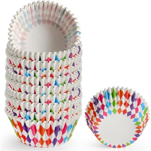 200 Count Cupcake Liners, Colorful Parchment Paper Muffin Liners For Christmas,
