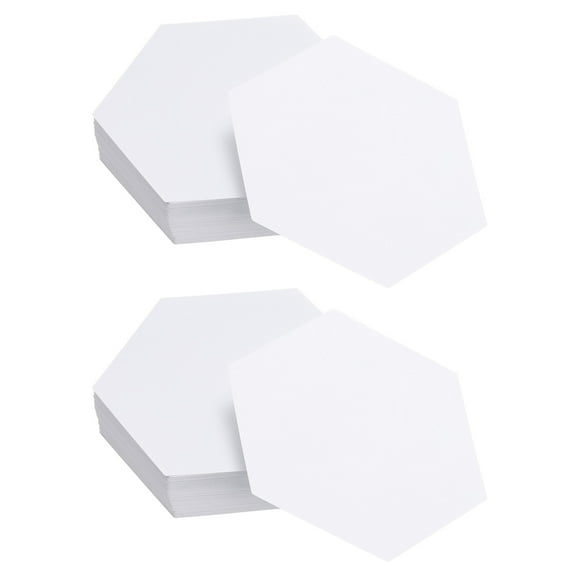 Uxcell 200 Count Hexagon Paper Piecing Paper, 2" English Paper Piecing Template, Foundation Paper Pieces Patchwork Supplies