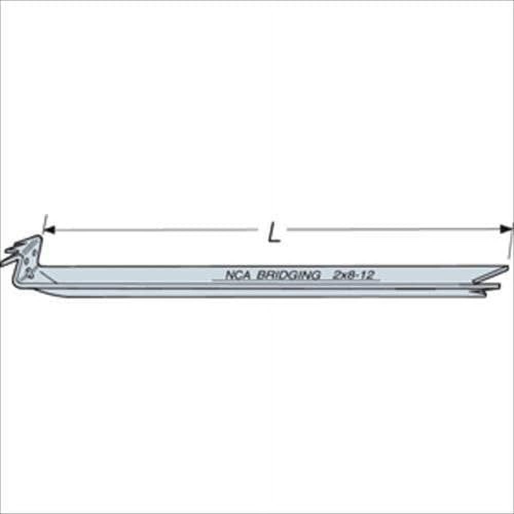 Simpson Strong-Tie Nail-Less Bridging NCA2X12-16 - 2 x 12 In. - 200 Count — Construction & DIY Use, Standard Hardware Spec